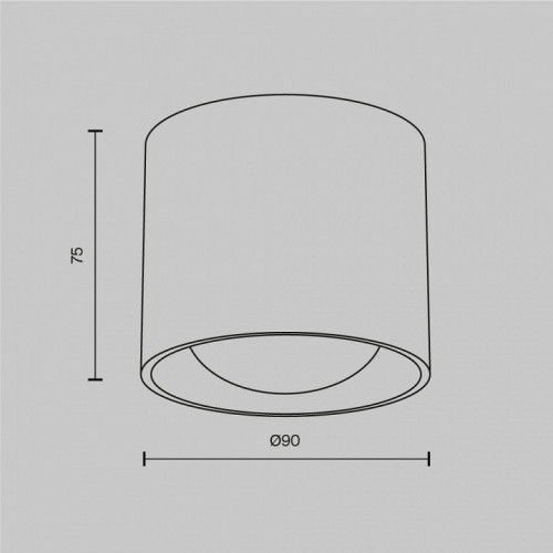 Точечный светильник Maytoni Lens C217CL-15W4K-W