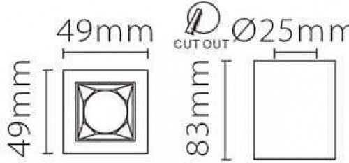 Накладной светильник Fiberli XC002 12120201