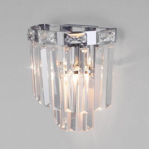 Накладной светильник Eurosvet Elegante 10130/1 хром/прозрачный хрусталь Strotskis Накладной светильник Eurosvet Elegante 10130/1 хром/прозрачный хрусталь Strotskis
