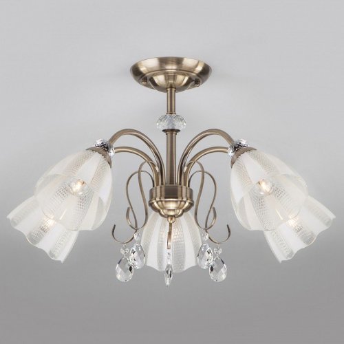 Потолочная люстра Eurosvet Floranse 30155/5 античная бронза Потолочная люстра Eurosvet Floranse 30155/5 античная бронза