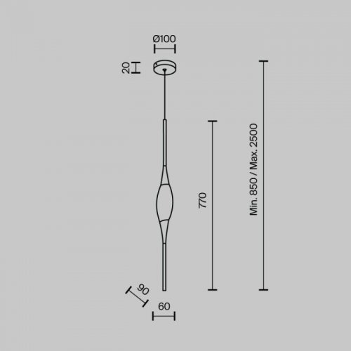 Подвесной светильник MODESTYLE MS.88921.1 GD