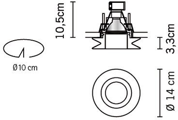 Точечный светильник Faretti D27F0101