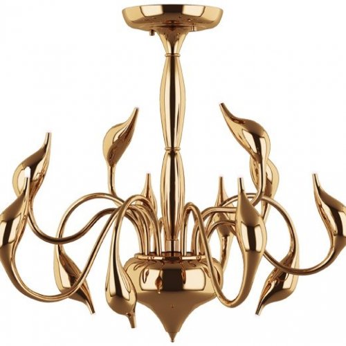 Потолочная люстра Illuminati Meta Swan MX8098-12A gold