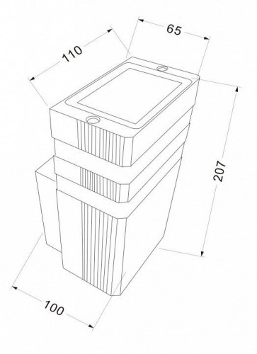 Уличный настенный светильник Maytoni Unter den Linden O578WL-01B