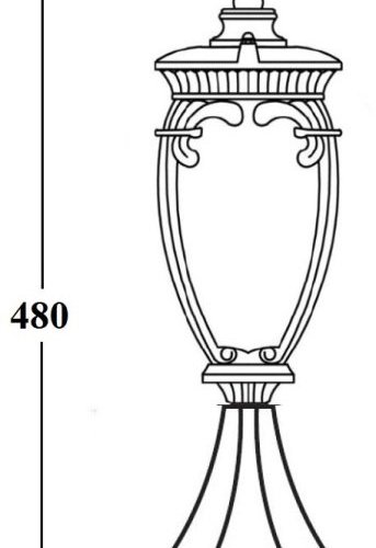 Наземный фонарь Oasis Light VERONA 86204 R