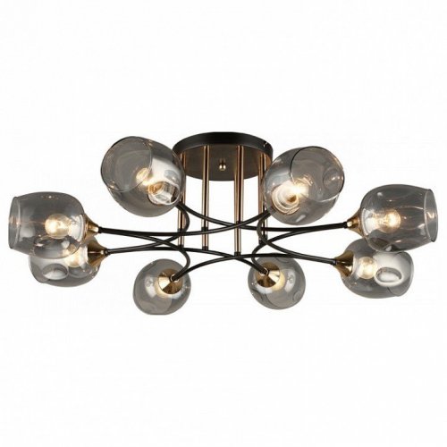 Потолочная люстра Imex MD.4882-8-S COFFEE+FGD Потолочная люстра Imex MD.4882-8-S COFFEE+FGD