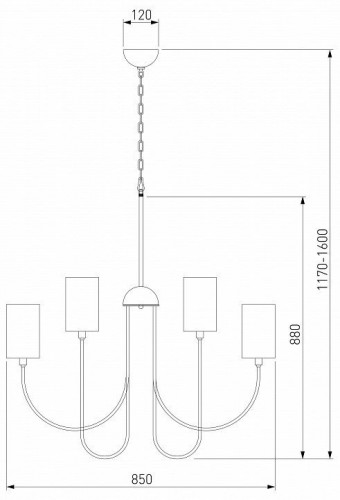 Подвесная люстра Eurosvet Abbey 60164/10 черный