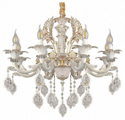 Подвесная люстра AM-Group CLEOPATRA CLEOPATRA SP8 WH+GL