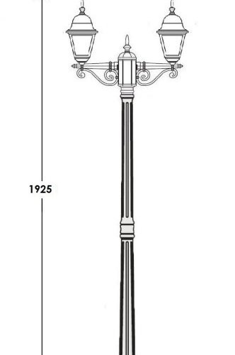 Наземный фонарь Oasis Light QUADRO S 79908SA Gb