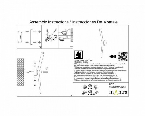 Бра Mantra Boomerang 9246 Бра Mantra Boomerang 9246