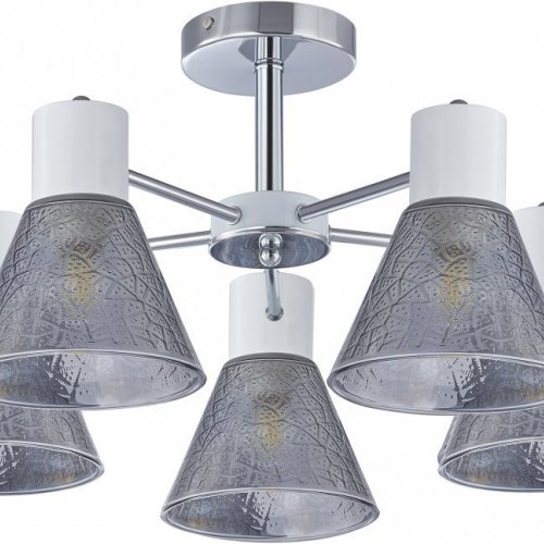 Потолочная люстра Arte Milano Napoli 322408/5 CR+WH Потолочная люстра Arte Milano Napoli 322408/5 CR+WH