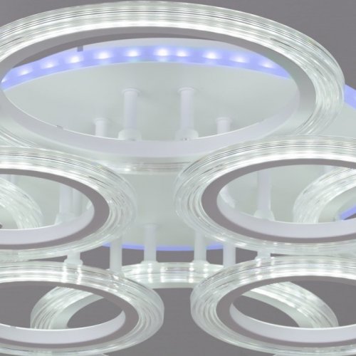 Потолочная светодиодная люстра Reluce 09812-3.3-4+4A WH (RGB) Потолочная светодиодная люстра Reluce 09812-3.3-4+4A WH (RGB)