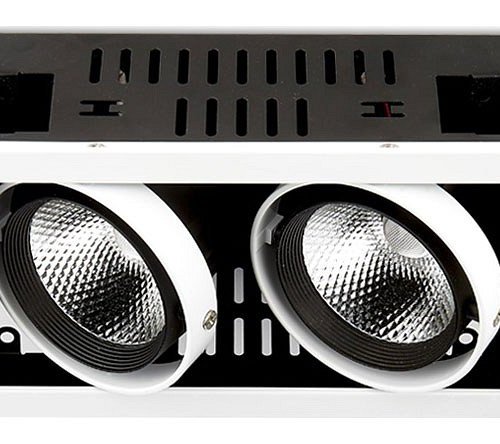 Встраиваемый светодиодный светильник Ambrella light Cardano T812 BK/CH 2*12W 4200K Встраиваемый светодиодный светильник Ambrella light Cardano T812 BK/CH 2*12W 4200K