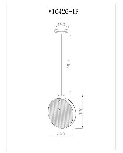Подвесной светильник Bari V10426-1P
