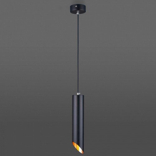 Подвесной светильник Eurosvet 7011 MR16 BK/GD черный/золото Подвесной светильник Eurosvet 7011 MR16 BK/GD черный/золото