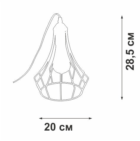 Интерьерная настольная лампа  V2566-1/1L