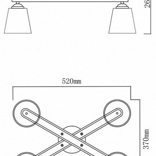 Потолочная люстра Escada Silva 1101/4PL