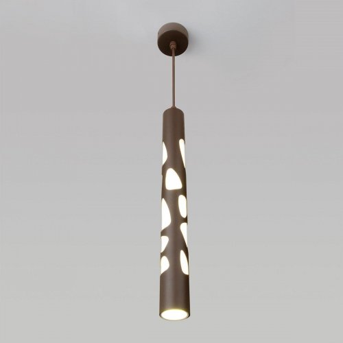 Подвесной светодиодный светильник Eurosvet DLR037 12W 4200K кофейный Подвесной светодиодный светильник Eurosvet DLR037 12W 4200K кофейный