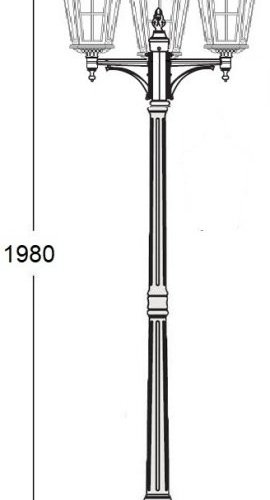 Наземный фонарь Oasis Light ALBORG 79708B/01 Bl