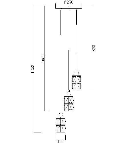 Подвесной светильник Globo Wolli 15760-3