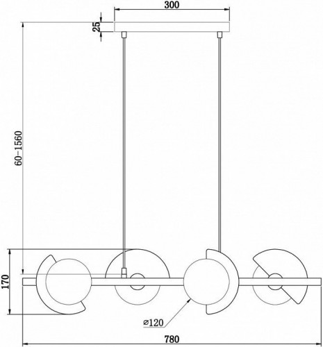 Подвесной светильник Freya Sepia FR5391PL-04CFL