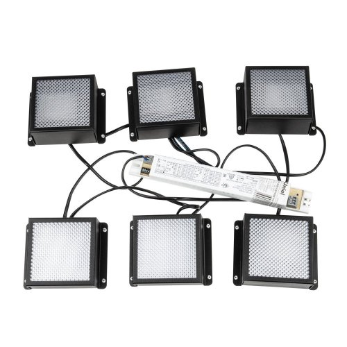 Встраиваемый светодиодный светильник Uniel Мини Домино ULP-0808 42W/4000К IP40 Grilyato Black Kit06