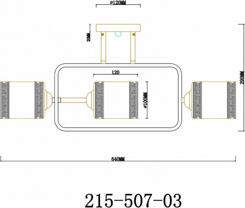 Потолочная люстра Velante 215-507-03