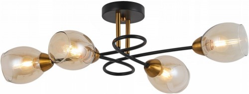 Потолочная люстра Illumico IL8263-4COU-79 BK GD