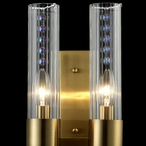 Бра Crystal Lux OTONO AP2 BRASS/TRANSPARENTE