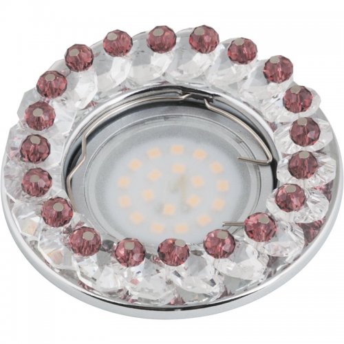Точечный светильник Fametto Peonia DLS-P115 GU5.3 CHROME/CLEAR+PURPLE