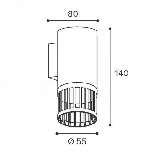 Накладной светильник Wolta PORTA WSL-GU10/W19W