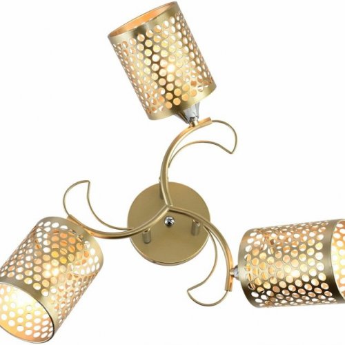 Потолочная люстра Reluce 01322-0.3-03 MATT GOLD+CR Потолочная люстра Reluce 01322-0.3-03 MATT GOLD+CR