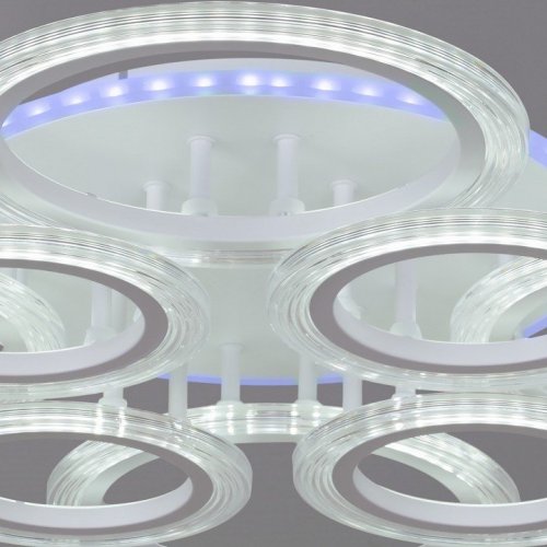 Потолочная светодиодная люстра Reluce 09812-3.3-4+4A WH (RGB) Потолочная светодиодная люстра Reluce 09812-3.3-4+4A WH (RGB)