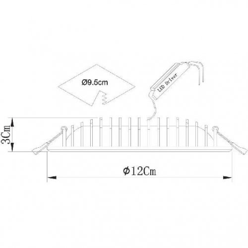 Точечный встраиваемый светильник Arte Lamp 7203 A7203PL-2WH