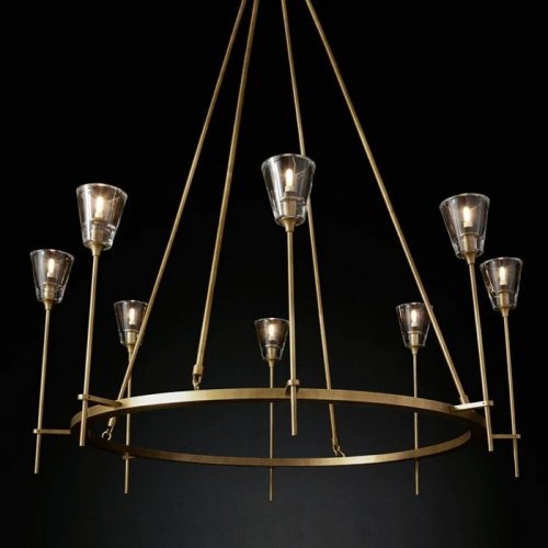 Подвесная люстра DeLight Collection Torche De Verre 8614P/8 gold