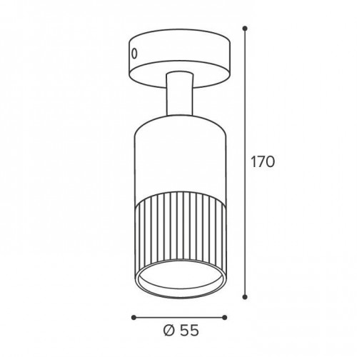 Накладной светильник Wolta DUO WSL-GU10/18W-2