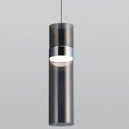 Подвесной светильник Eurosvet Lumen 50244/1 LED хром/дымчатый Подвесной светильник Eurosvet Lumen 50244/1 LED хром/дымчатый