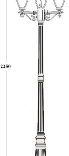 Наземный фонарь Oasis Light VERONA 86209B/02 Bl