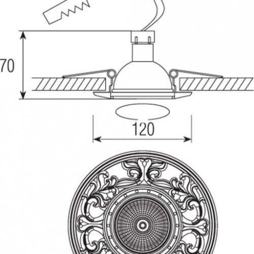 Точечный светильник N1555 N1565-Light copper