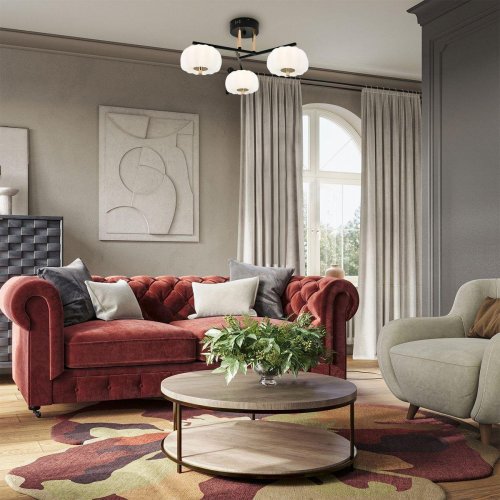 Потолочная светодиодная люстра Reluce Escada Halma 10301/3LED