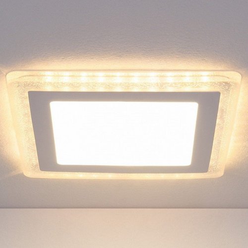 Встраиваемый светодиодный светильник Elektrostandard DLS024 7+3W 4200K 4690389107122