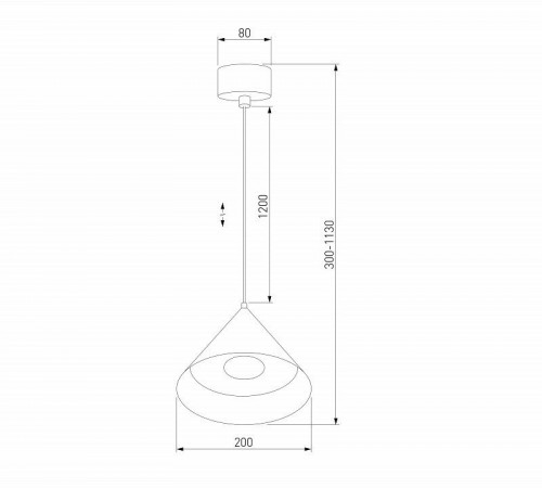 Подвесной светодиодный светильник Elektrostandard Conus 50316 LED a069335