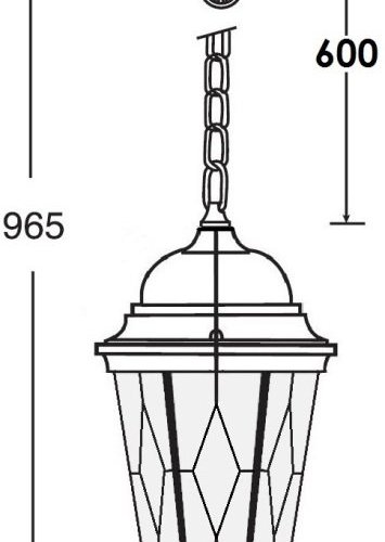 Уличный светильник подвесной ASTORIA 2M 91405M Gw ромб Уличный светильник подвесной ASTORIA 2M 91405M Gw ромб