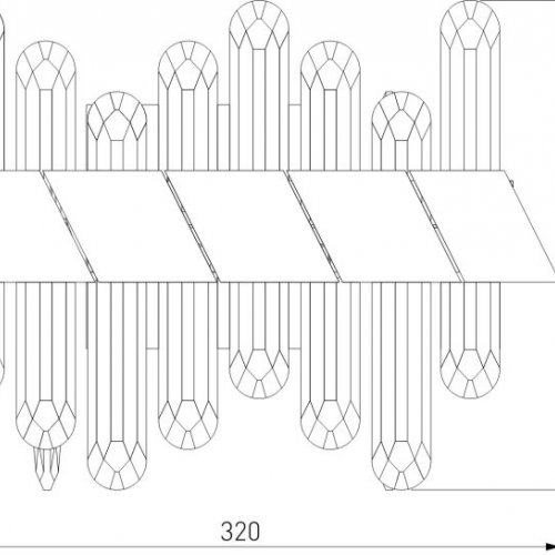 Настенный светодиодный светильник Bogates Jewel 420/1