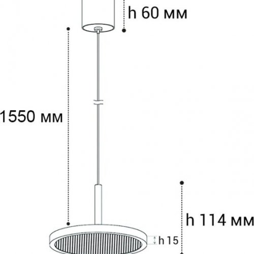 Подвесной светодиодный светильник Italline IT08-8022 black 3000K