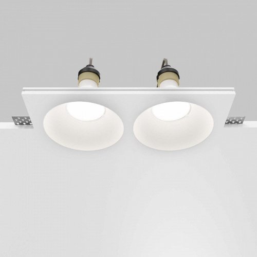 Встраиваемый светильник Maytoni Technical Gyps Modern DL129-GU10-02-W
