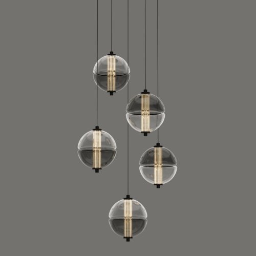 Подвесной светильник DeLight Collection MD24022079 MD24022079-5A black/smoky Подвесной светильник DeLight Collection MD24022079 MD24022079-5A black/smoky