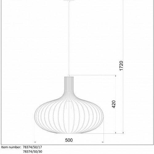 Подвесной светильник Lucide Manuela 78374/50/30