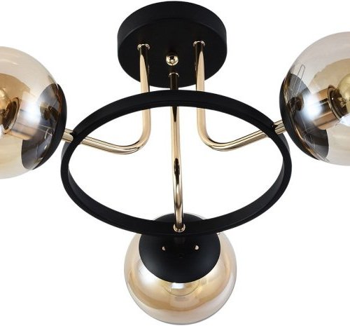 Потолочная люстра Reluce 01344-0.3-03 BK+FGD