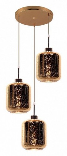 Подвесная люстра Lumina Deco Alacosmo LDP 6811-3 RD GD Подвесная люстра Lumina Deco Alacosmo LDP 6811-3 RD GD